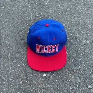 Y2K Disney Mickey Mouse SnapBack Dad Hat Cap